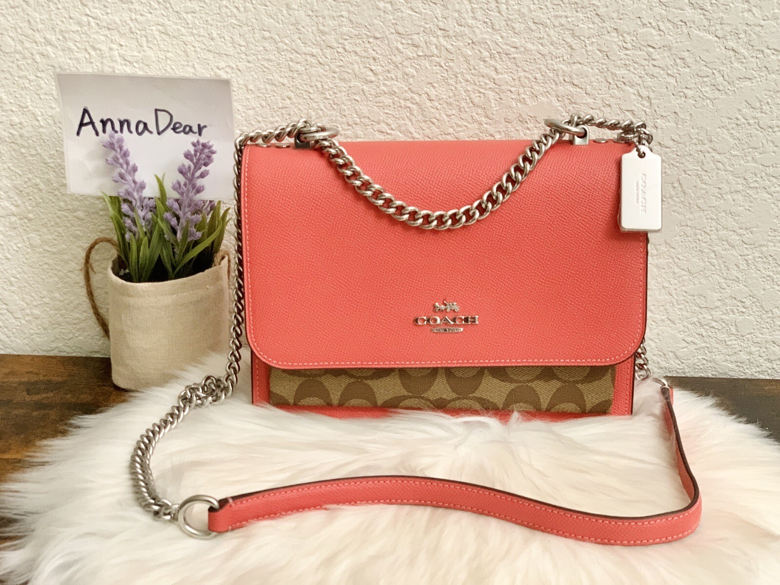 Coach Klare Crossbody In Brown Signature Canvas & Leather NWT 91019
