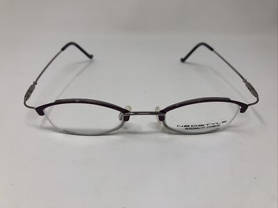 NEOSTYLE EYEGLASSES FRAME GERMANY COLLEGE 304 524 44-21/16130 PURPLE SILVER P66