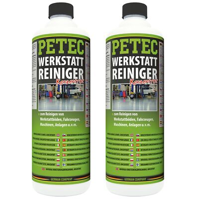 Petec 2x Werkstattreiniger Reiniger Konzentrat 1L