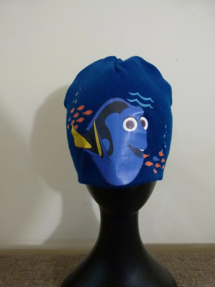 迪士尼皮克斯儿童男女通用无檐帽针织多莉亚克力蓝色单码 7-16 年 — 第 2/4 张图片