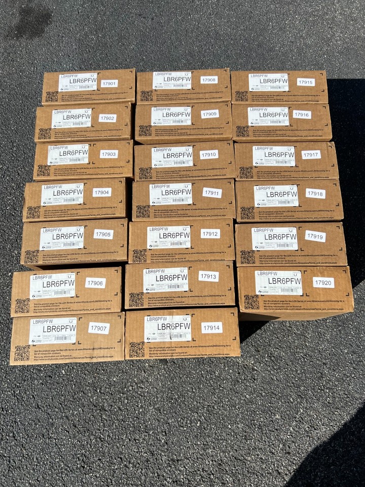 LITHONIA LBR6PFW LBR 6 in. Round Plaster Frame with J-box and 18