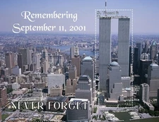 St. Vincent 2021 - 9/11 Never Forget - Souvenir Stamp Sheet - MNH