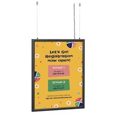 LEDbox Double Sided LED Backlit Poster Frame Black 18x24/24x36 inch Sign Holder