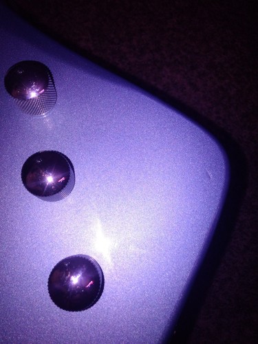 Explorer Style Electric Guitar Lady Luck Hard Kings Gambler Pearl Blue inlays - Picture 6 of 9