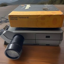 Kodak Ektagraphic III A Carousel Slide Projector w/Case, Remote. Tested Works