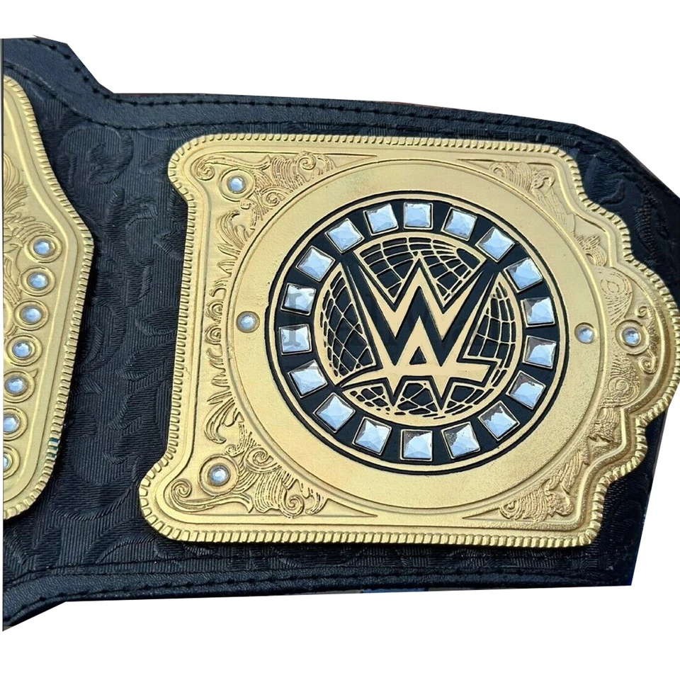 WWE WORLD HEAVYWEIGHT CHAMPIONSHIP BELT BELT REAL LEATHER REPLICA BELT - Imagem 2 de 4