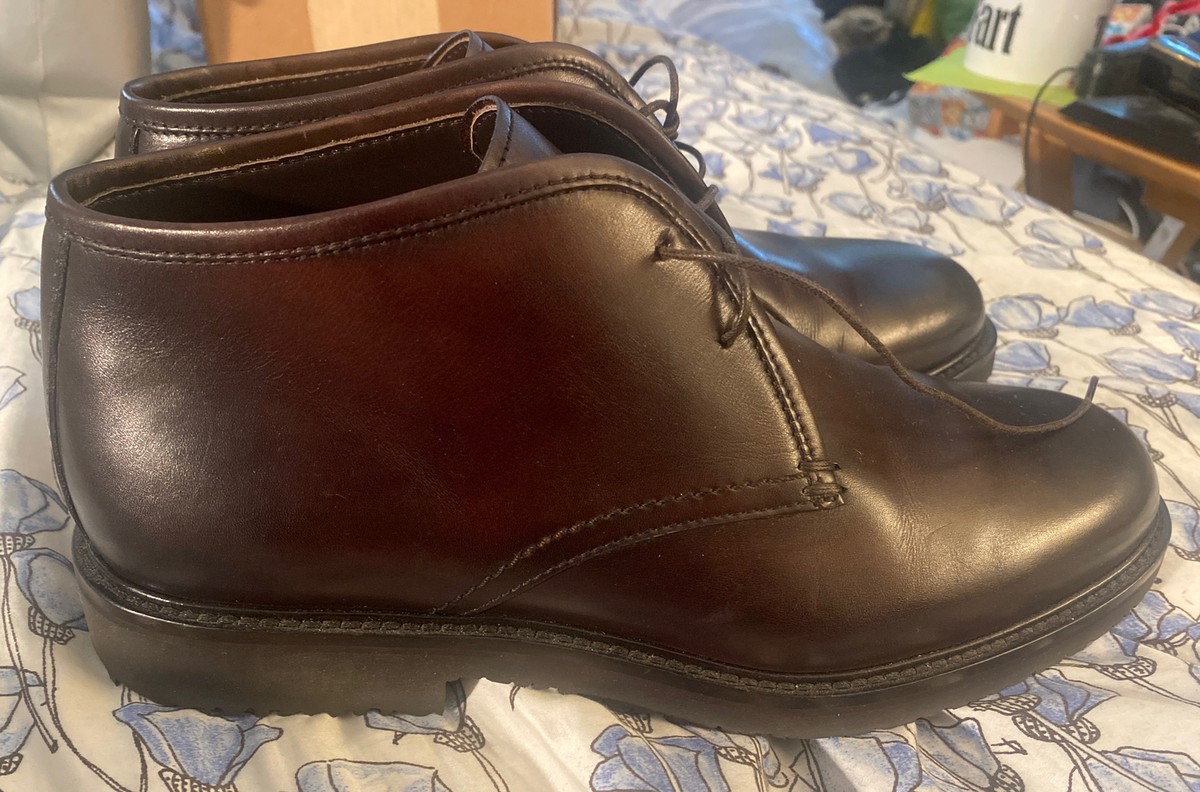 Ermenegildo Zegna Brown Leather Chukka Boots Sz 9 US Italy  display picture 2