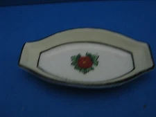 JAPAN CHIKARAMACHI CHINA CELERY SALT CELLAR w/FLORAL DESIGN, c1928-1935