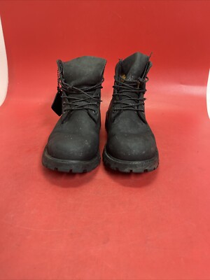 Timberland Mens/Boys 6-Inch Premium Waterproof Boot Black Nubuck