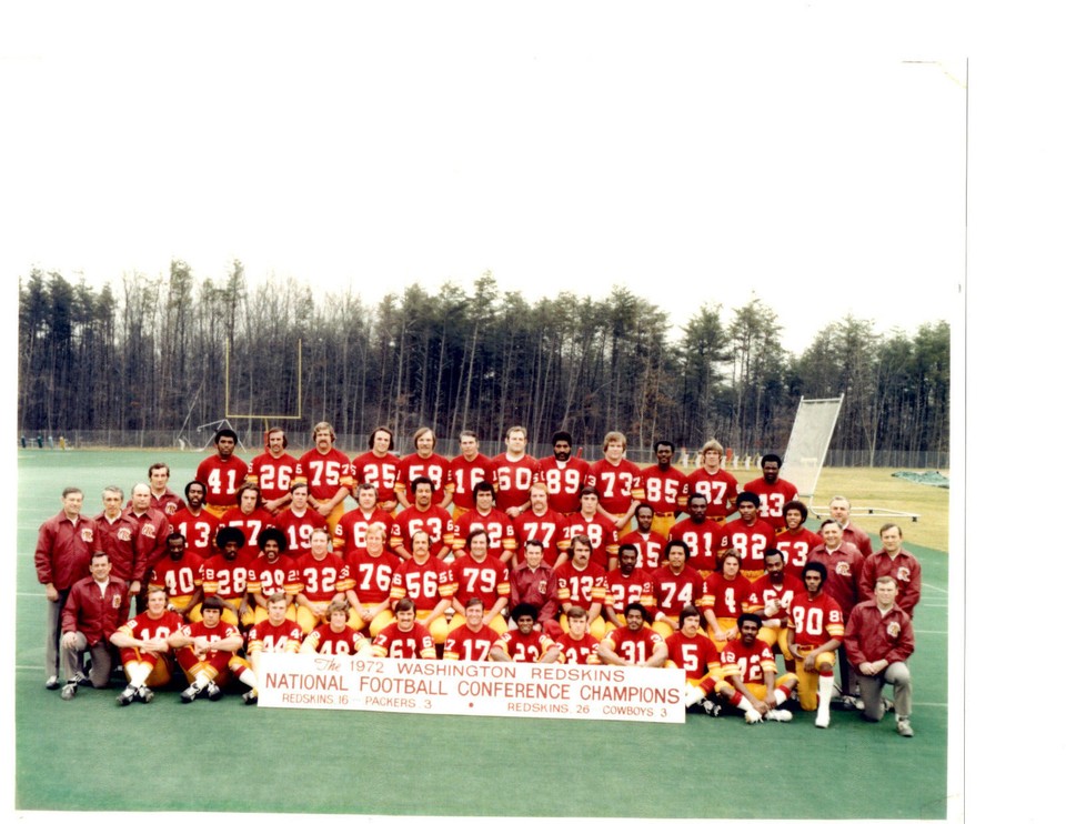 WASHINGTON REDSKINS 8X10 TEAM PHOTOS LOT SET OF 4 1962 1969 1972 1974 ...