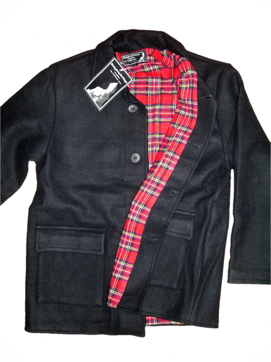 Donkey Jacket Heavy Wool Tartan Lining Worker Skin Punk Mod Ska Heavy Jacket