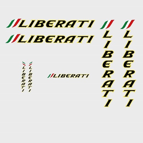 LIBERATI Bicicletta Telaio Adesivi-Decalcomanie-Trasferimento n.205 | eBay