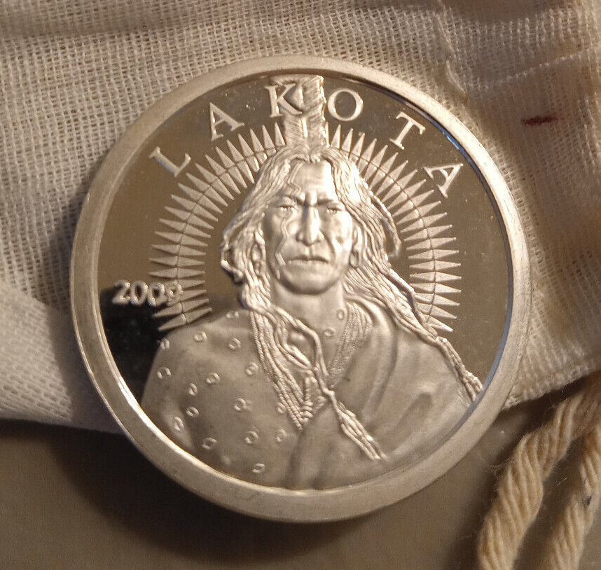2009 FREE LAKOTA BANK 1 OZ .999 SILVER ROUND eBay