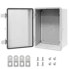 Waterproof Electrical Junction Box IP67 ABS Plastic Enclosure with Hinged Cover
