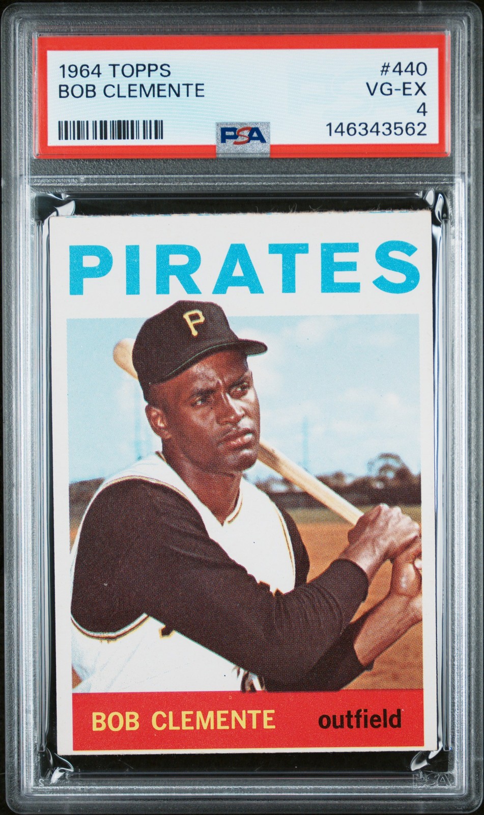 1964 Topps #440 Roberto Clemente PSA 4 VG-EX HOF