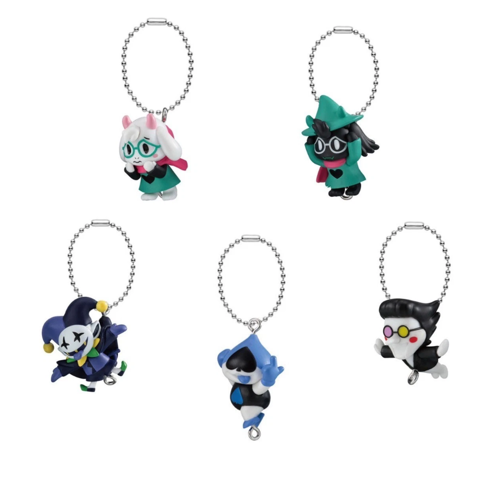 Deltarune Bandai Gashapon Figure Keychain Ralsei Spamton Jevil