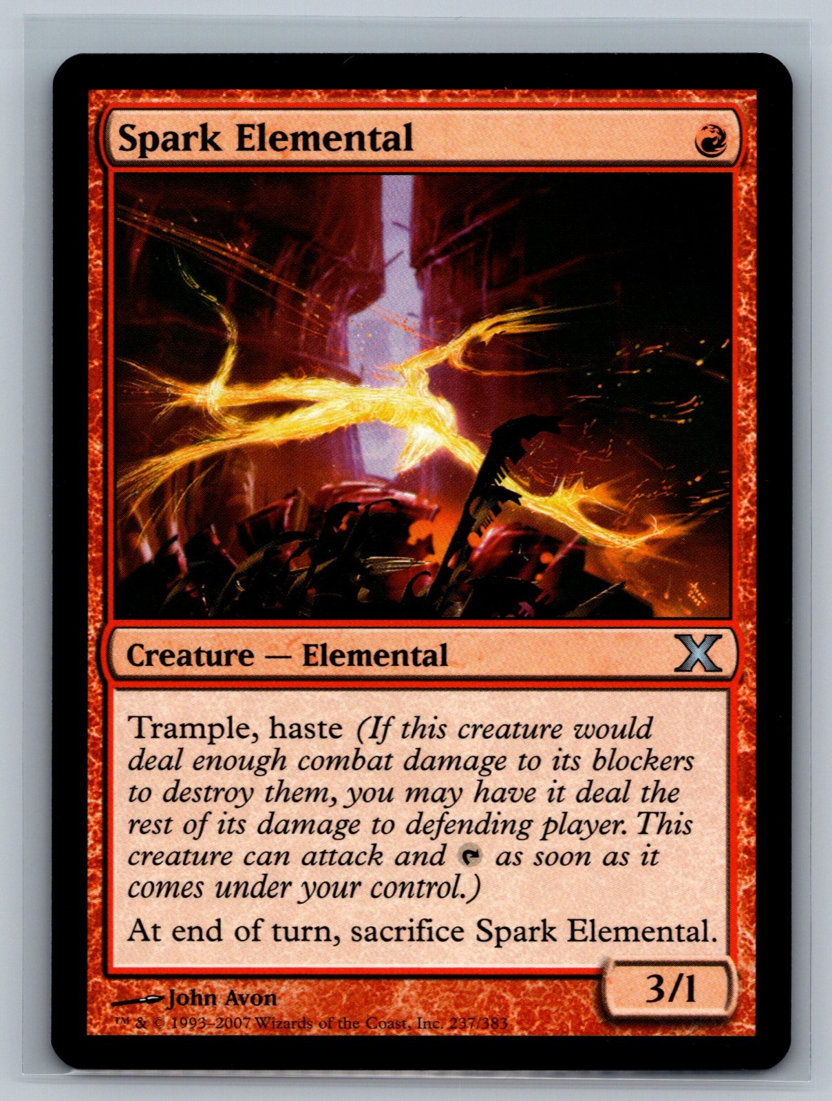 Magic The Gathering 10th Edition Spark Elemental #237/383 MTG TCG CCG Tenth