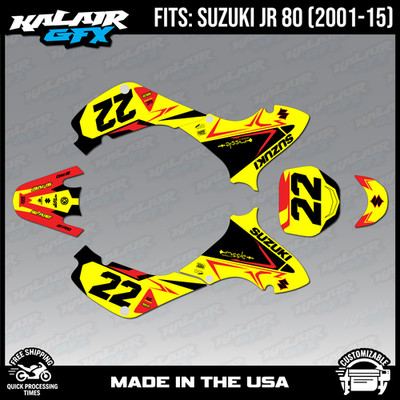 Graphics Kit for SUZUKI JR80 (2001-2015) JR 80  EVADER-red