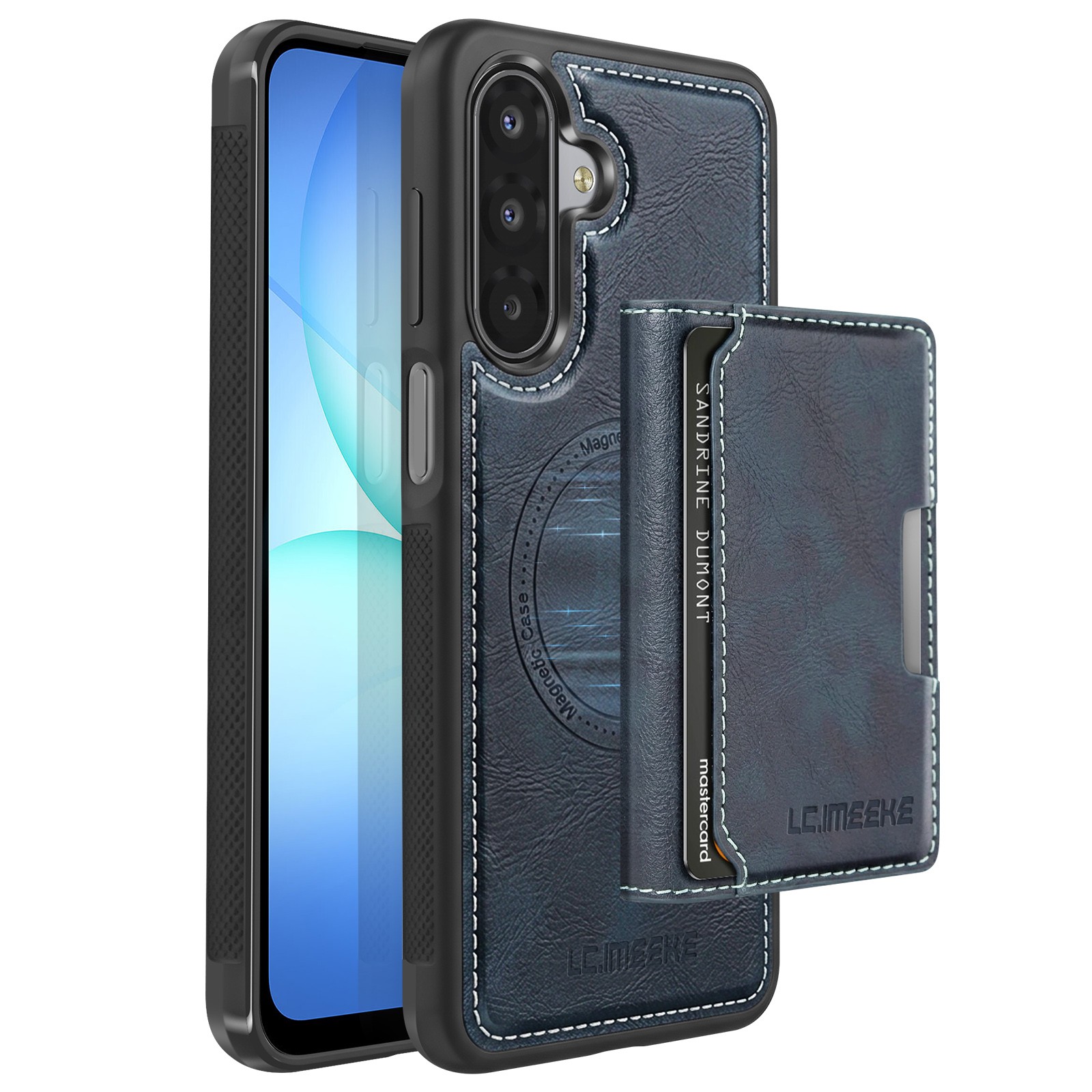 Housse Galaxy A17 pour voyager léger avec compartiment carte magnétique amovible