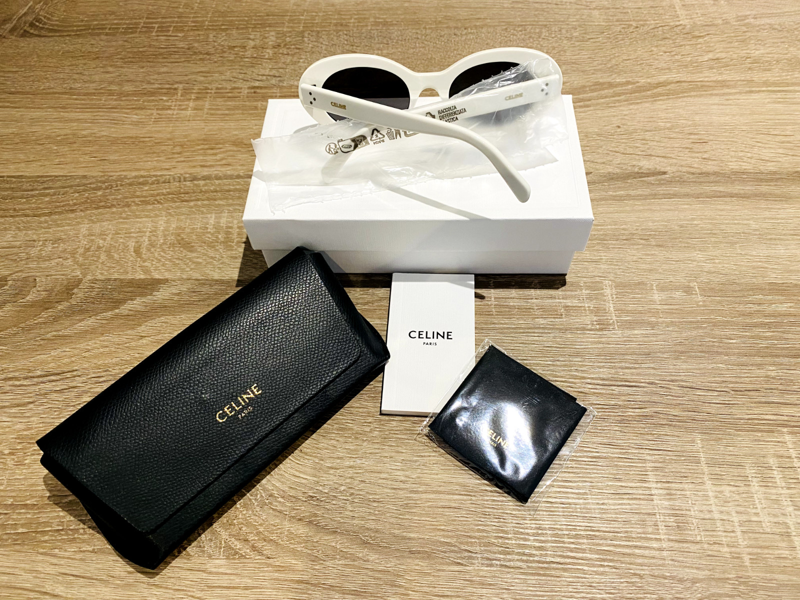 Celine Cat Eye S193 Sunglasses White Frame/Smoke Lenses RRP £340 image 2