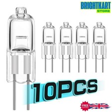 10Pcs G4 Halogen Light Bulbs 10W 20W 12V 2 Pin Two Prong with Prongs Small Mini