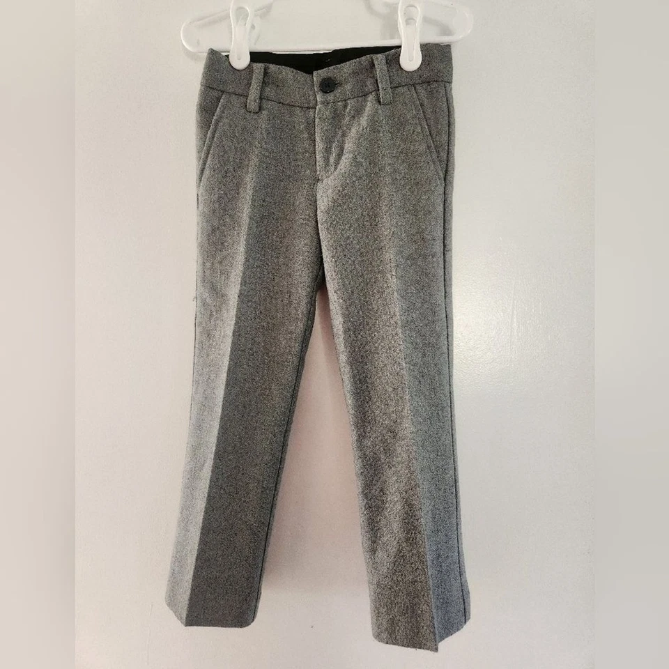 Conjunto de traje chaleco y pantalón mezcla de lana JANIE AND JACK talla 4 Foto 3 de 4