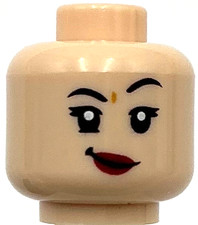 Lego New Light Nougat Minifigure Head Dual Sided Female Smile w/ Pig Snout