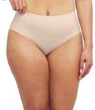 New Women's SPANX 40145r Beige Undie Tectable Hi Leg Brief Panty Size Plus 2X