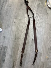 Nocona Boots 12 Gauge Leather Suspenders - Brown - Large