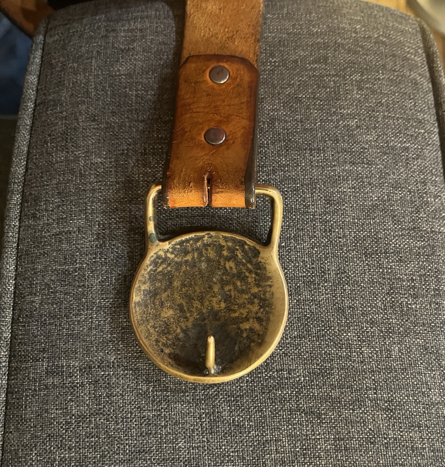 70s Tech Ether Guild "Sibylis" Solid Brass Belt B… - image 4