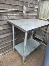 Stainless steel prep table