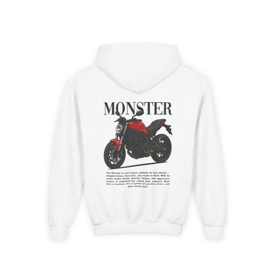 Ducati Monster Kids Hoodie - Motorsport Kids Sweater Gift