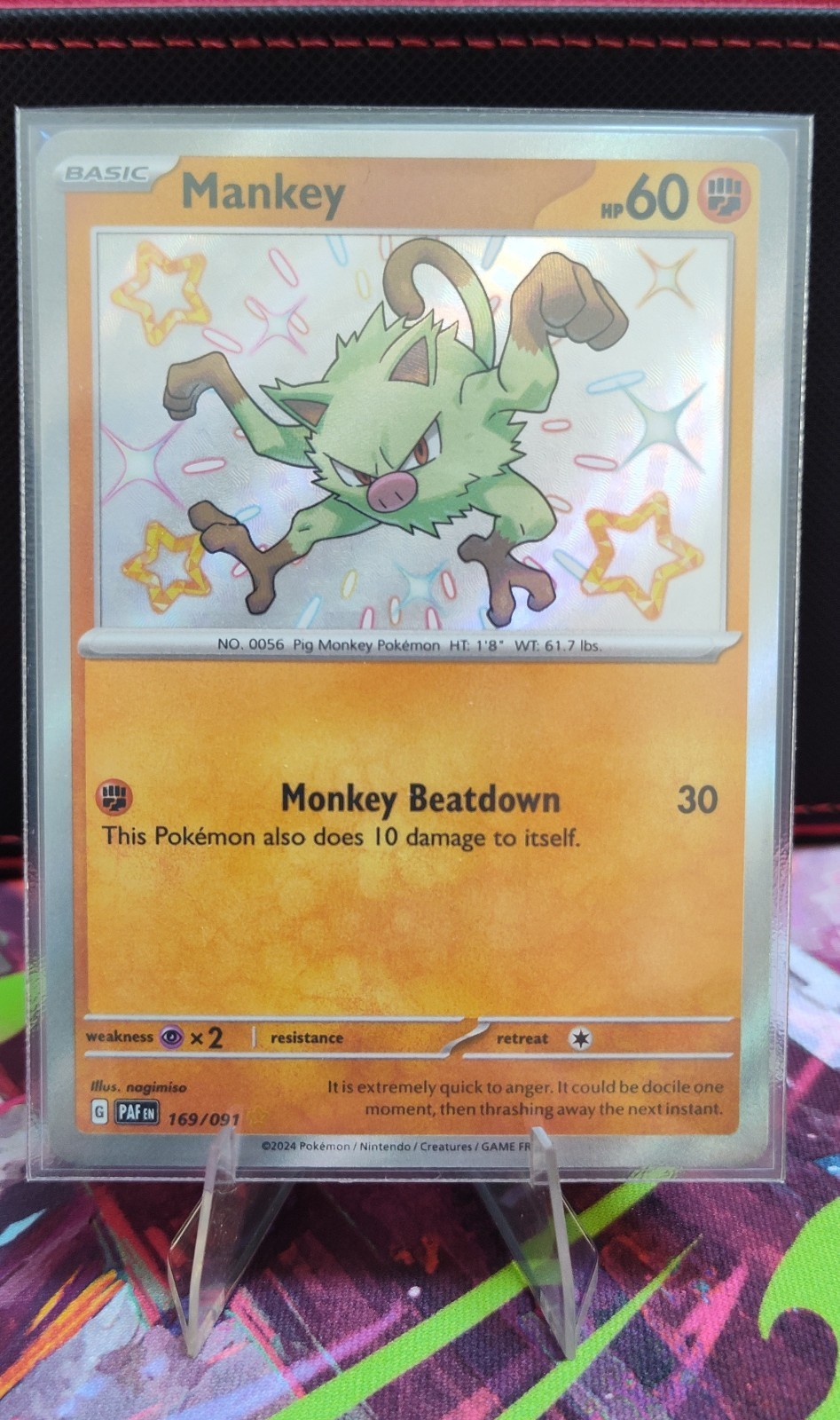 Mankey 169/091 SV: Paldean Fates Holo