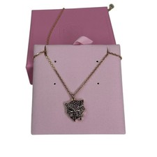 Swarovski Marvel Black Panther Pendant Gold-Tone Plated Unisex Necklace