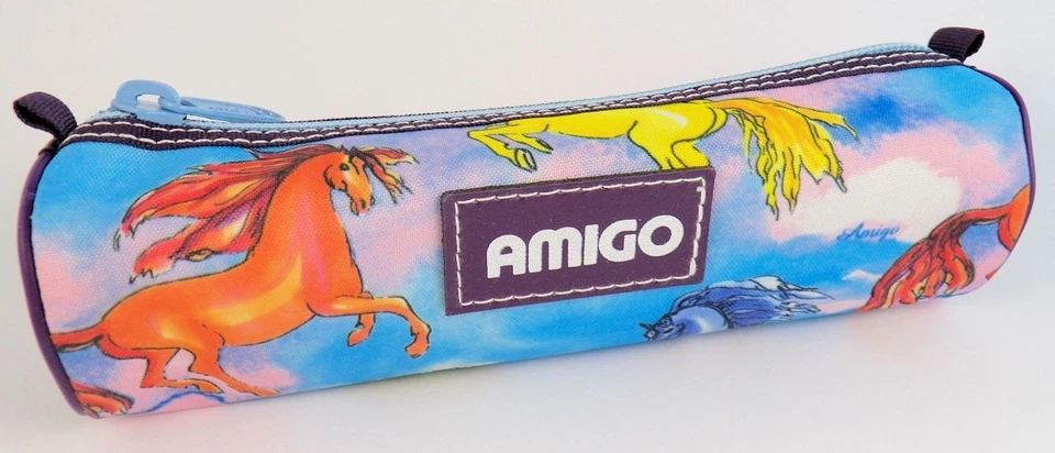 THORKA GMBH THORSTEN H. KRAUSE Schlamperetui Schlamper Schlamperrolle Faulenzer Stifttasche AMIGO Pferde