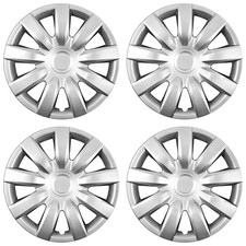 Set Of 4 15 Hub Caps Full Wheel Covers Rim Cap Lug Cover Hubs 9 Spoke Slots New