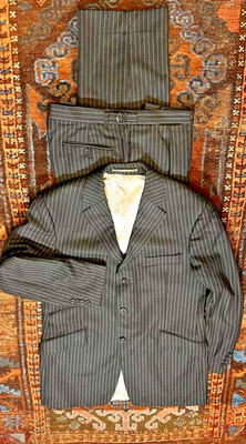 Elegant EDE & RAVENSCROFT Sngle Breast Pin Stripe Suit Sz42R British Tailoring