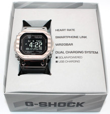 Image of Casio G-SHOCK GM-H5600-1JR G-SQUAD Metal Bluetooth Digital Silver Men Watch