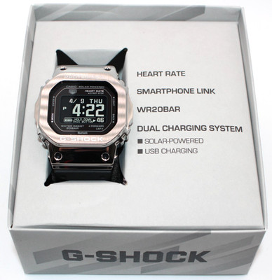時計 CASIO G-SHOCK GM-H5600-1JR Casio G-SHOCK GM-H5600-1JR G-SQUAD Metal Bluetooth Digital Silver