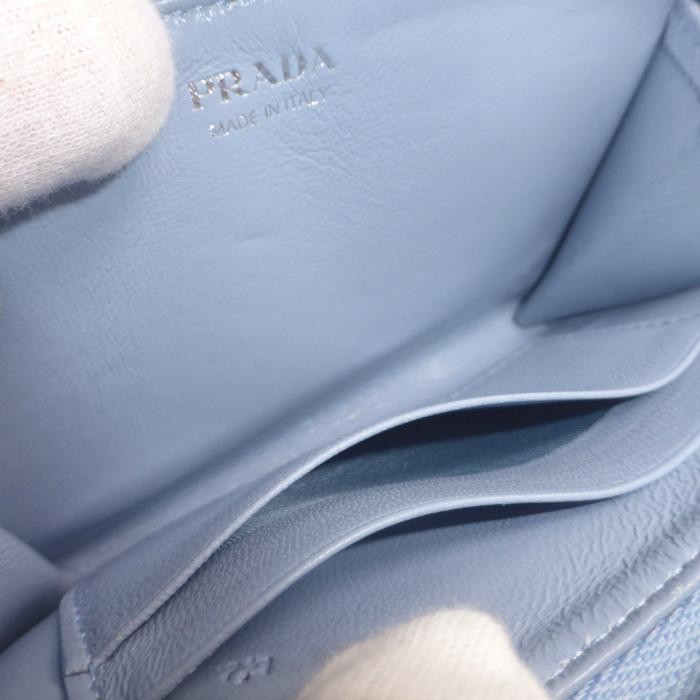 Prada Authentic wallet Saffiano Triangle Logo Car… - image 7