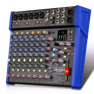 12-Channel Audio Interface Mixer Board, Bluetooth Studio Mixing Console XLR M...