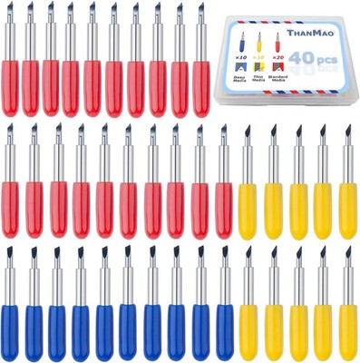 THANMAO 40 Pcs Replacement Blades Compatible with Explore Air 2/Air 3 /Maker/Mak