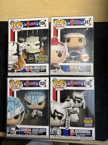 Funko Pop! Animation Bleach Vinyl Figures Collectible Bundle