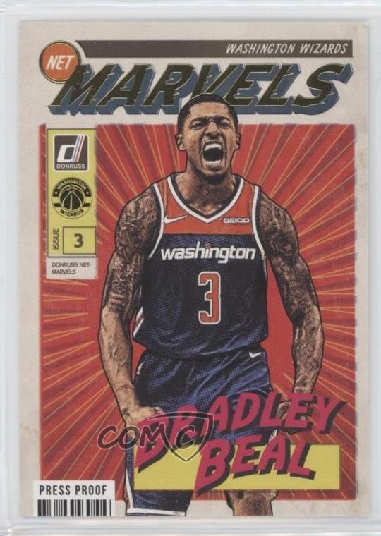 2019-20 Panini Donruss Net Marvels Press Proof Bradley Beal #7 9ih