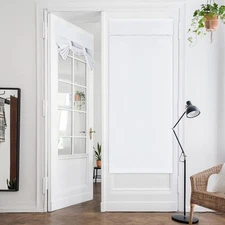 Blackout Thermal Insulated French Door Curtains for Privacy Easy Install Soft