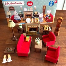 Sylvanian Families Luxury Living Room Set Wooden Miniature Furniture