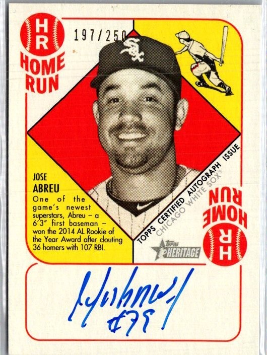 Jose Abreu 2015 Heritage '51 Collection (AU) /250 #H51A-JA