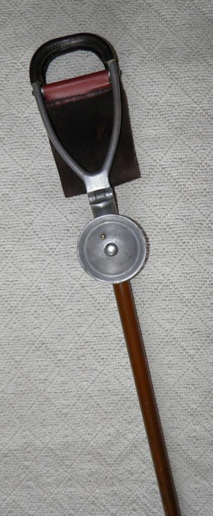 Siège Pliable Vintage Brigg London "The Perfect" - Bâton De Tir Années 40 - Cuir Marron