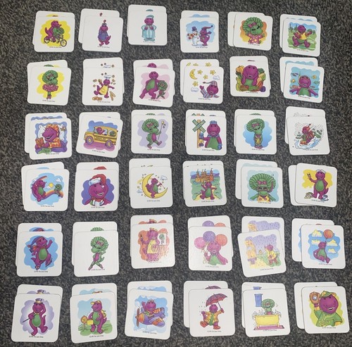 Vintage (MB) Barney Memory Game with Baby Bop 1993 Great Condition 100% Complete - Picture 4 of 10