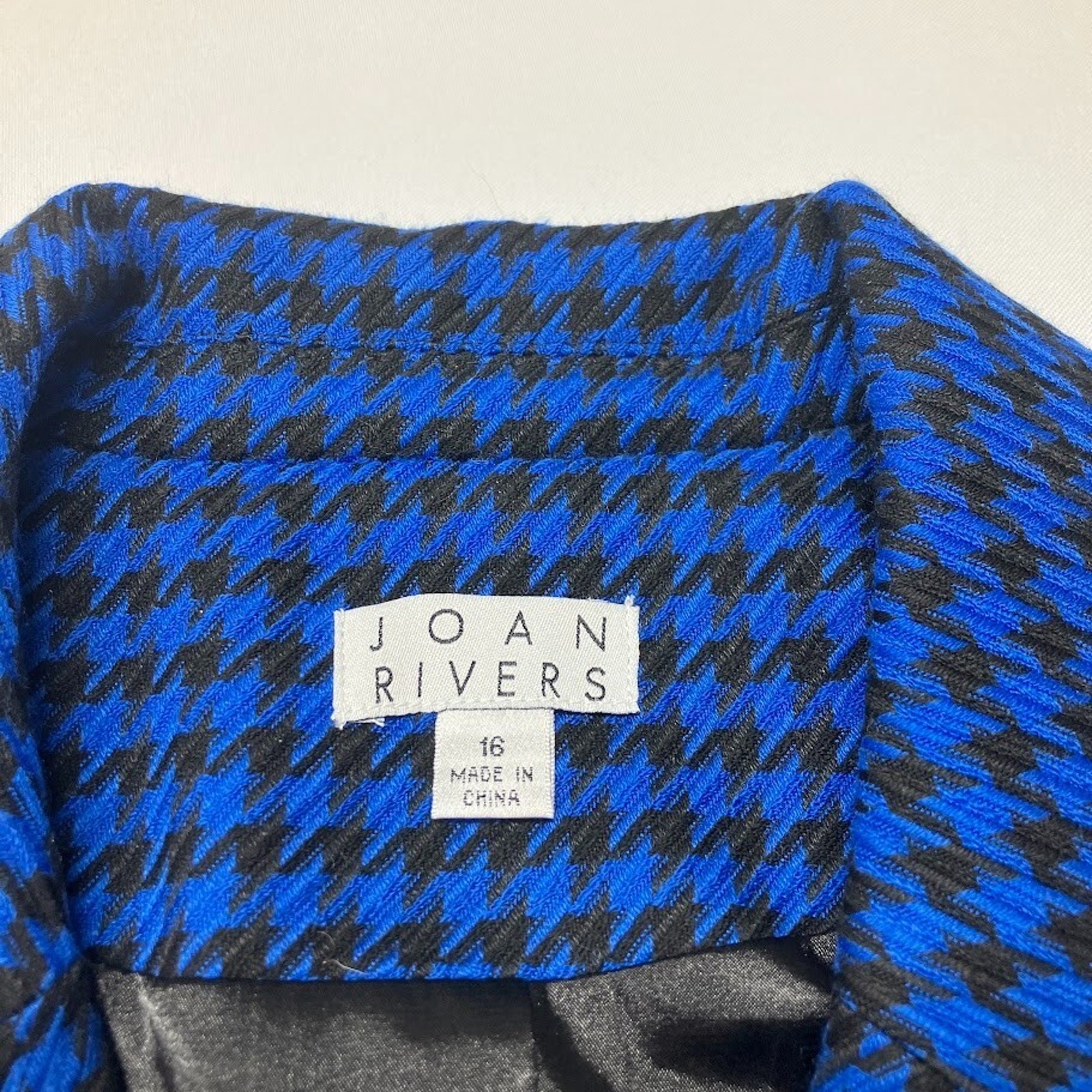 Joan Rivers Houndstooth Jacket Structured Blazer … - image 3